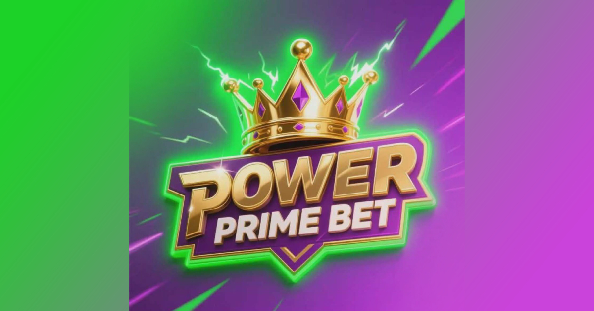 Main homepage banner showing Power Prime Bet Casino with fast GCash gaming and promotions